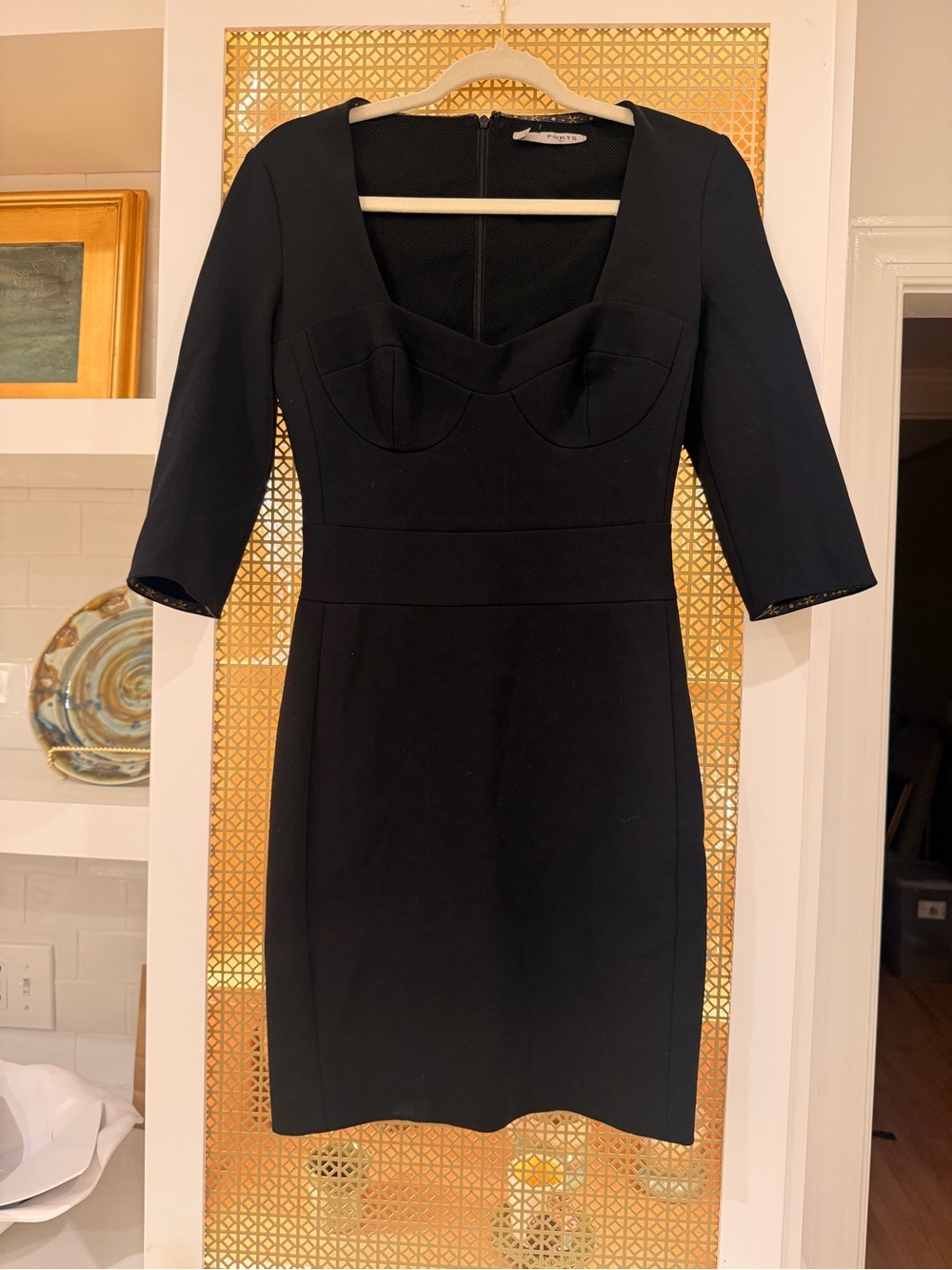 Ports 1961 Black Long-Sleeve Sheath Dress! EUC! Size 2! Stunning classics!